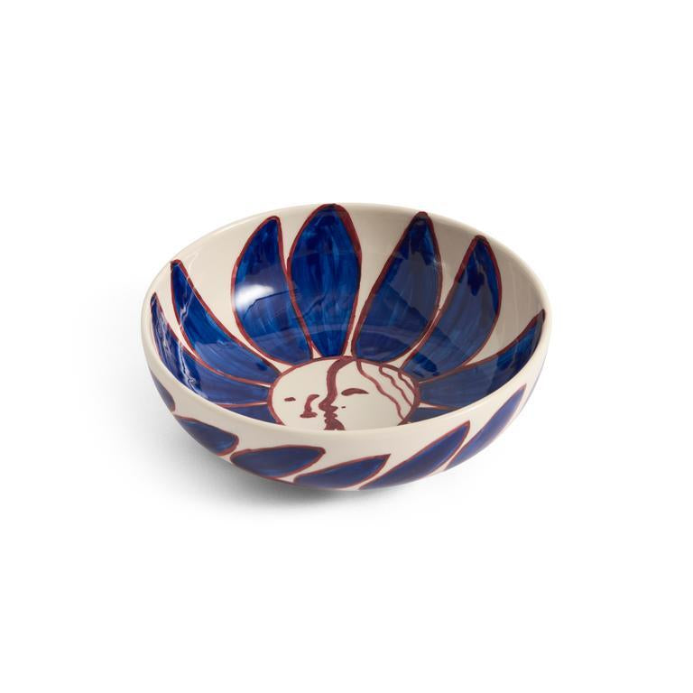 x Emma Kohlmann Deep Blue Flower skål - Ø18 cm.